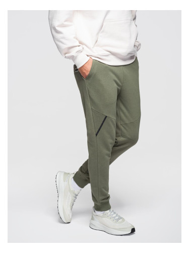 Мъжки спортни панталони Ombre - светло бежови