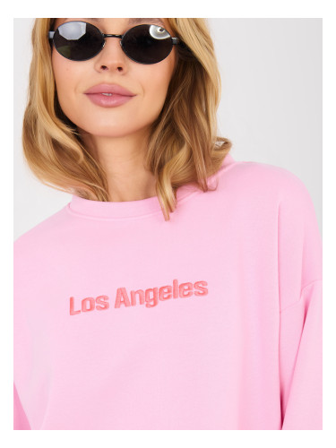 Розов суитшърт „Лос Анджелис“