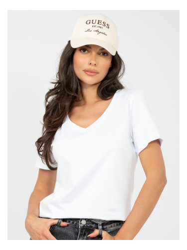 Бяла тениска с къс ръкав