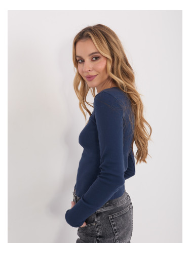 Дамска блуза в тъмносиньо