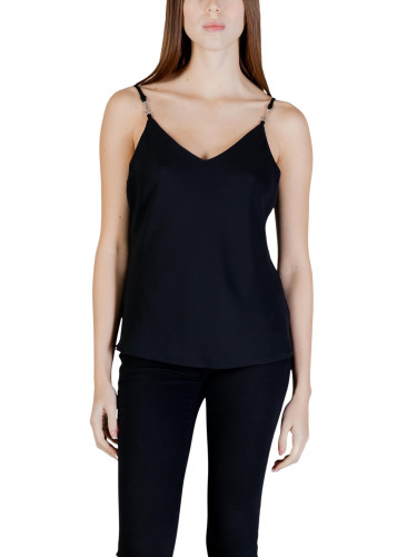 Черен топ без презрамки Guess