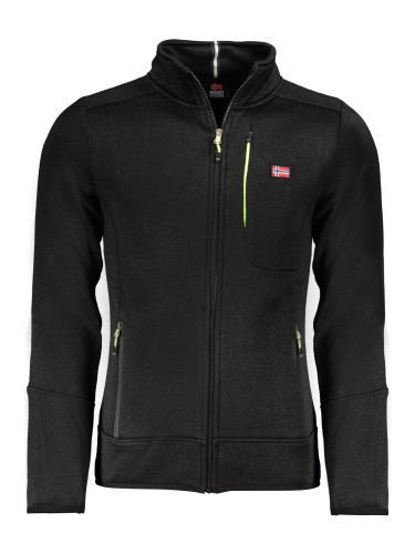 Мъжки черен суитшърт с цип НОРВЕГИЯ 1963