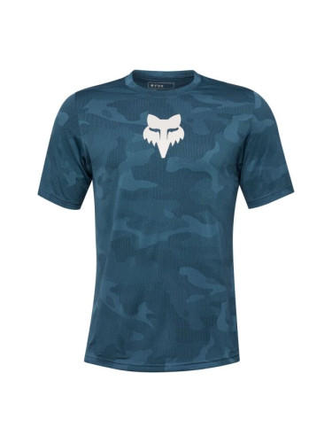 Fox RANGER TRU DRI SS Мъжка фланелка за колоездене, тъмносин, размер