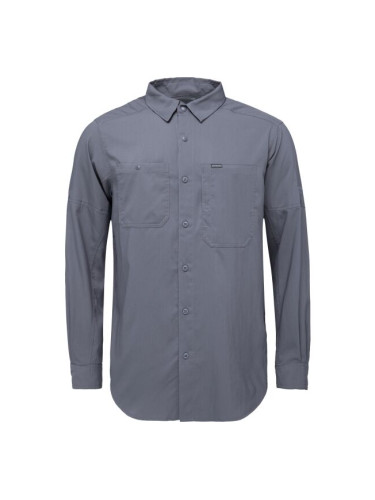 Columbia SILVER RIDGE UTILITY LITE PLAID LS Мъжка риза, тъмносиво, размер