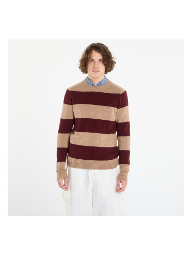 Пуловер Tommy Hilfiger Lambswool Crew Neck Safari Canvas Heather/ Deep Burgundy Heather L