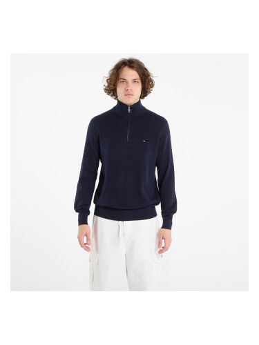 Пуловер Tommy Hilfiger Pima Org Ctn Cashmere Zip Mock Desert Sky L