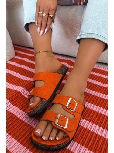 Дамски оранжеви джапанки с катарами Oliena