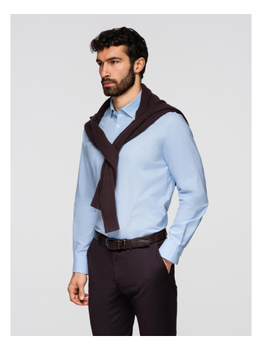 Мъжка класическа памучна риза с омбре ефект