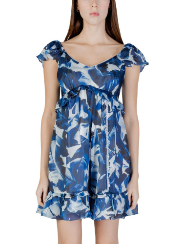 Мини рокля Guess с флорални мотиви