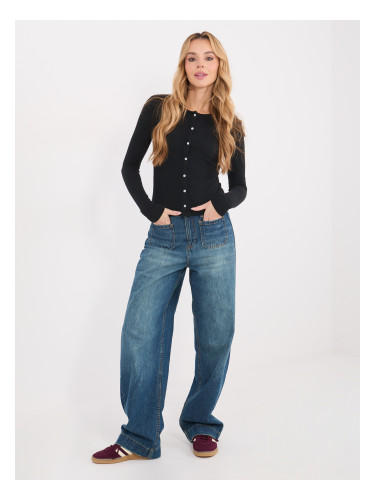 Черна блуза с дълъг ръкав