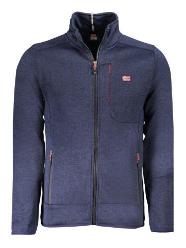 Мъжки син суитшърт с цип Норвегия 1963