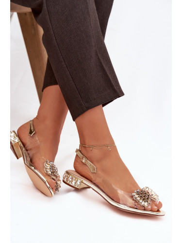 Прозрачни сандали с панделка S. BARSKI