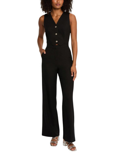 Дълъг черен гащеризон Morgan De Toi