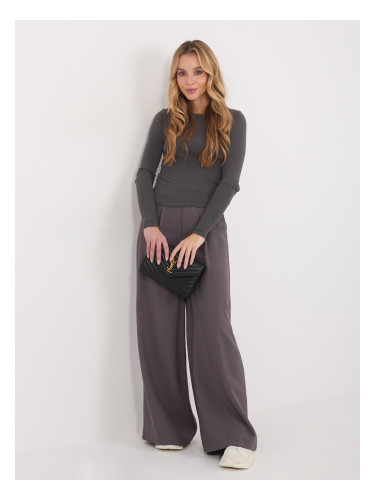 Плътна графитна блуза