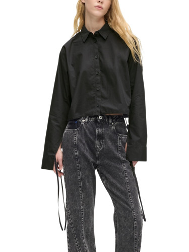 Черна риза на Карл Лагерфелд