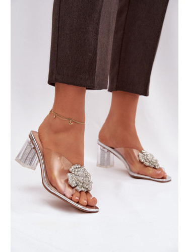 S. BARSKI прозрачни сандали на ток