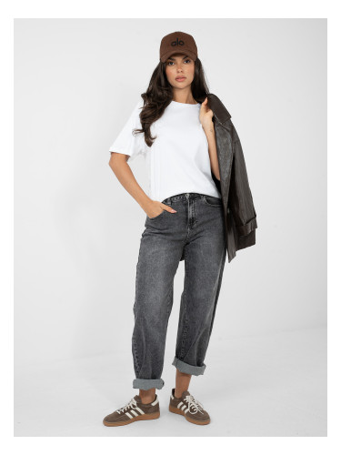 Бяла дамска тениска с къс ръкав