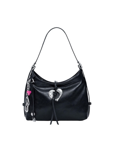 Черна чанта Desigual с висулка