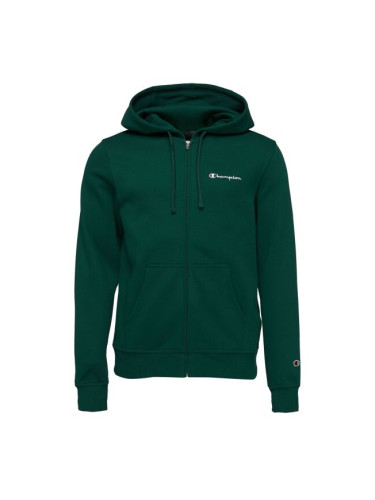 Champion SCRIPT SHOP Мъжки суитшърт, тъмнозелено, размер