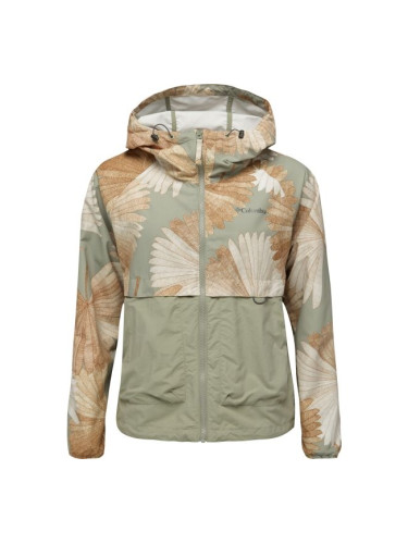 Columbia SPIRE VALLEY PRINTED WINDBREAKER Дамско яке, светло-зелено, размер