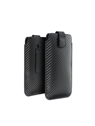 Калъф универсален джоб bSmart Pocket Carbon размер XXL, до 6.9", Черен