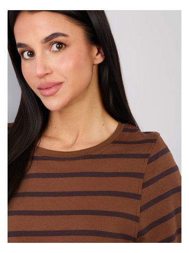 Кафява раирана тениска