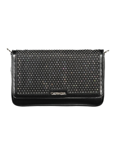 Черна чанта клъч с верижка