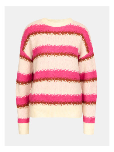 Розов дамски раиран пуловер ORSAY