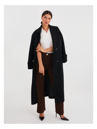 Кафяви панталони от мека материя