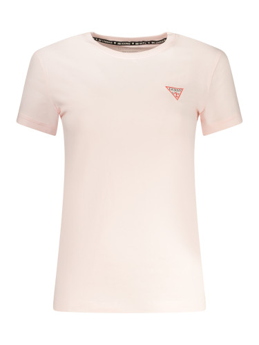 Дамска тениска с къс ръкав GUESS, розова