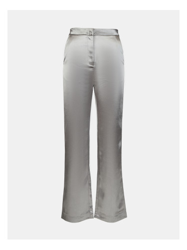 Сребърни сатенени панталони ORSAY