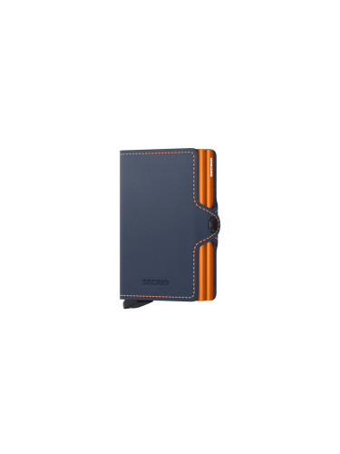 Secrid Twinwallet Matte Nightblue & Orange Unisex - Портфейли Secrid - Син - TM-Nightblue-Orange-One-size - Size: One size