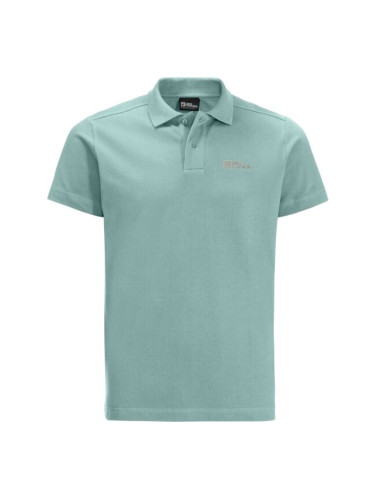 Jack Wolfskin ESSENTIAL POLO M Мъжка тениска, зелено, размер XXL