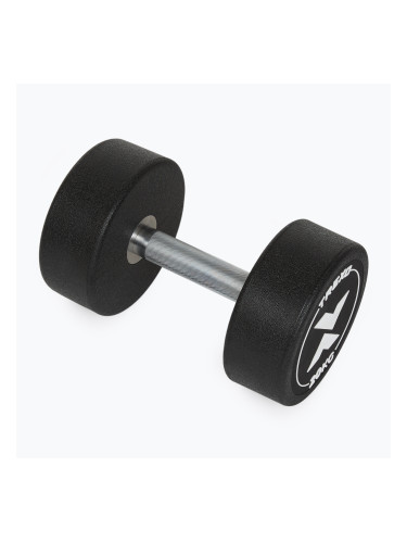 Гумен чугунен дъмбел XTREXO Pro 20 kg black