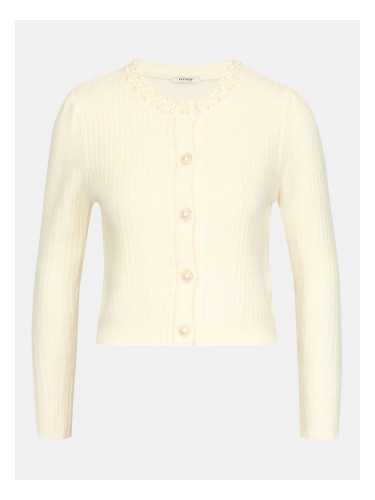 Кремаст дамски кардиган с апликация ORSAY