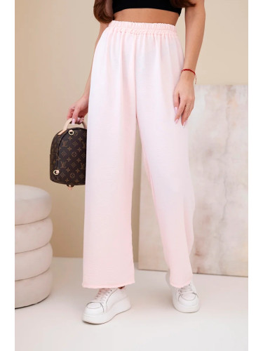 Широки панталони Kesi, светло розови