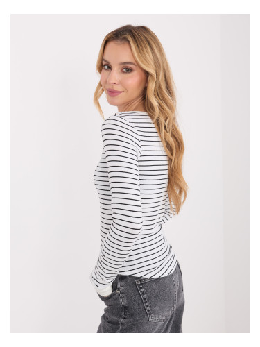 Раирана блуза с дълъг ръкав