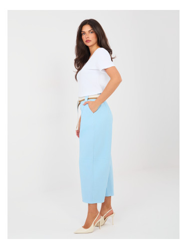 Светлосини панталони с колан