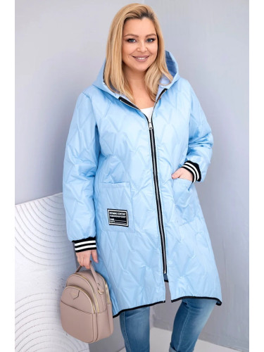 Дамско ватирано яке с качулка