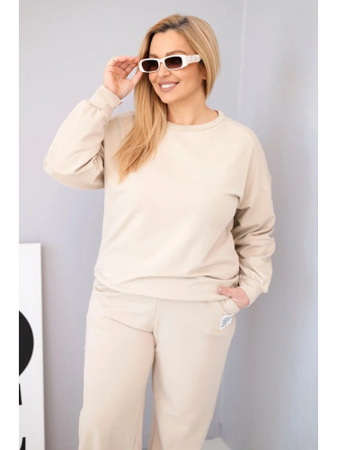 Дамски комплект за големи размери Kesi Włoski със суитшърт и панталон
