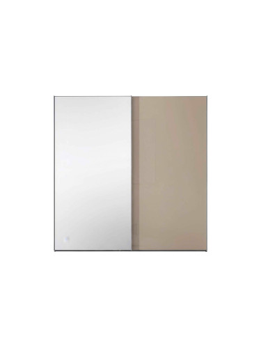 ДВУКРИЛ ГАРДЕРОБ ЛУМОС С ПЛЪЗГАЩИ ВРАТИ 200/68/222 СМ С ОГЛЕДАЛО