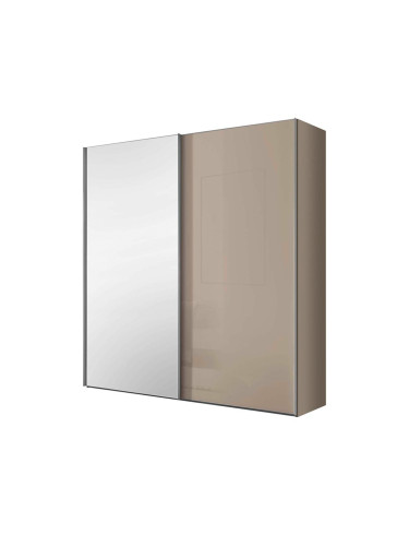 ДВУКРИЛЕН ГАРДЕРОБ ЛУМОС С ПЛЪЗГАЩИ ВРАТИ 200/68/222 СМ С ОГЛЕДАЛО