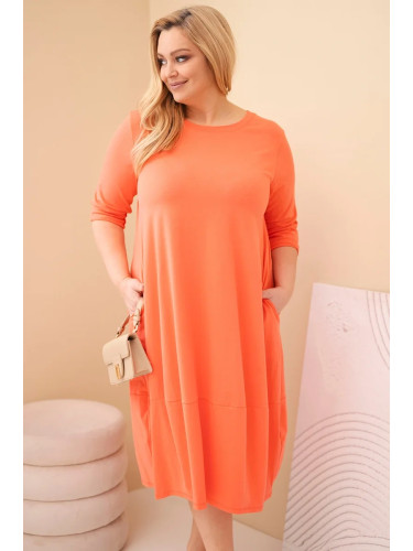 Дамска рокля с големи размери и джобове