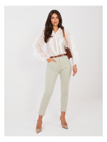 Светлосиви едноцветни панталони