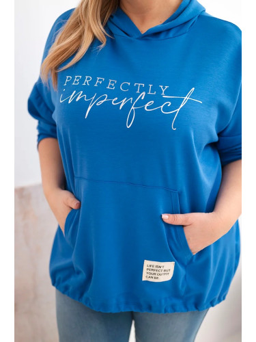 Дамски суитшърт Kesi с големи размери и щампа