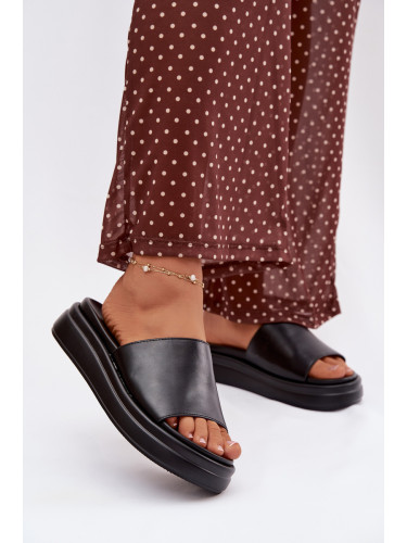 Дамски сандали на платформа Tanelisse, черни