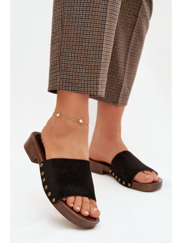 Дамски джапанки с декоративни капси