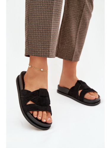 Дамски еко велурени чехли Marivessa