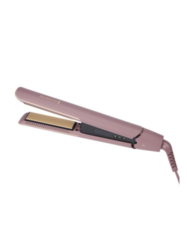Преса за коса Remington S8930, 61 W, 5 настройки до 230C, Керамично покритие, Ionic Air, LCD дисплей, Лилав/Златист