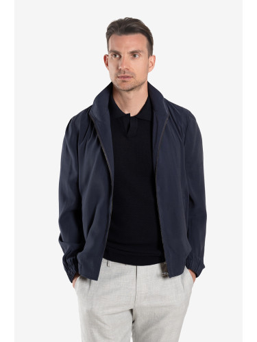 Тъмносиньо леко яке от модал